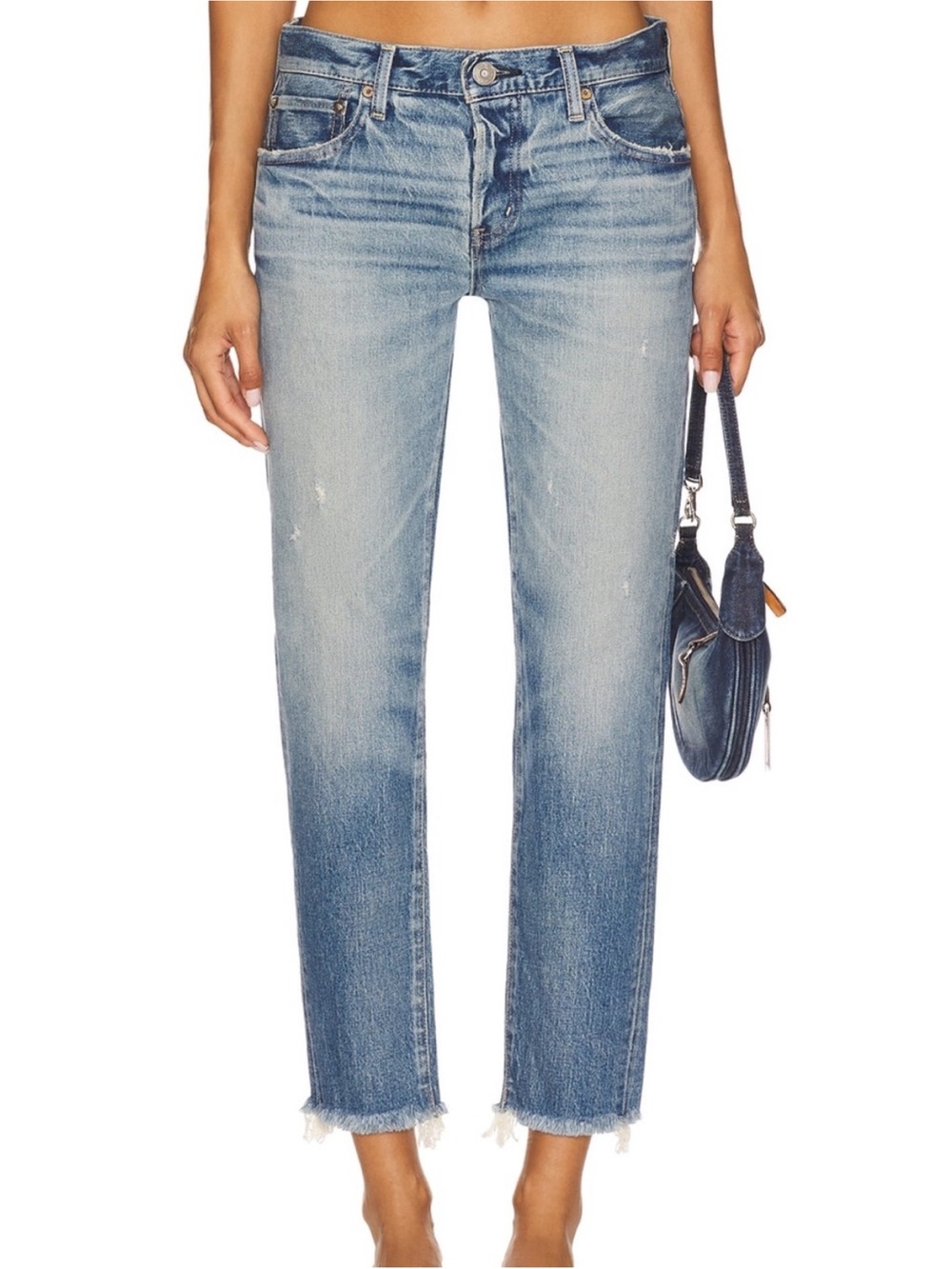 Moussy Vintage Bretton Fray Hem Jeans